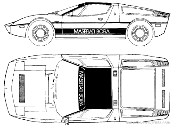 Maserati Bora blueprints