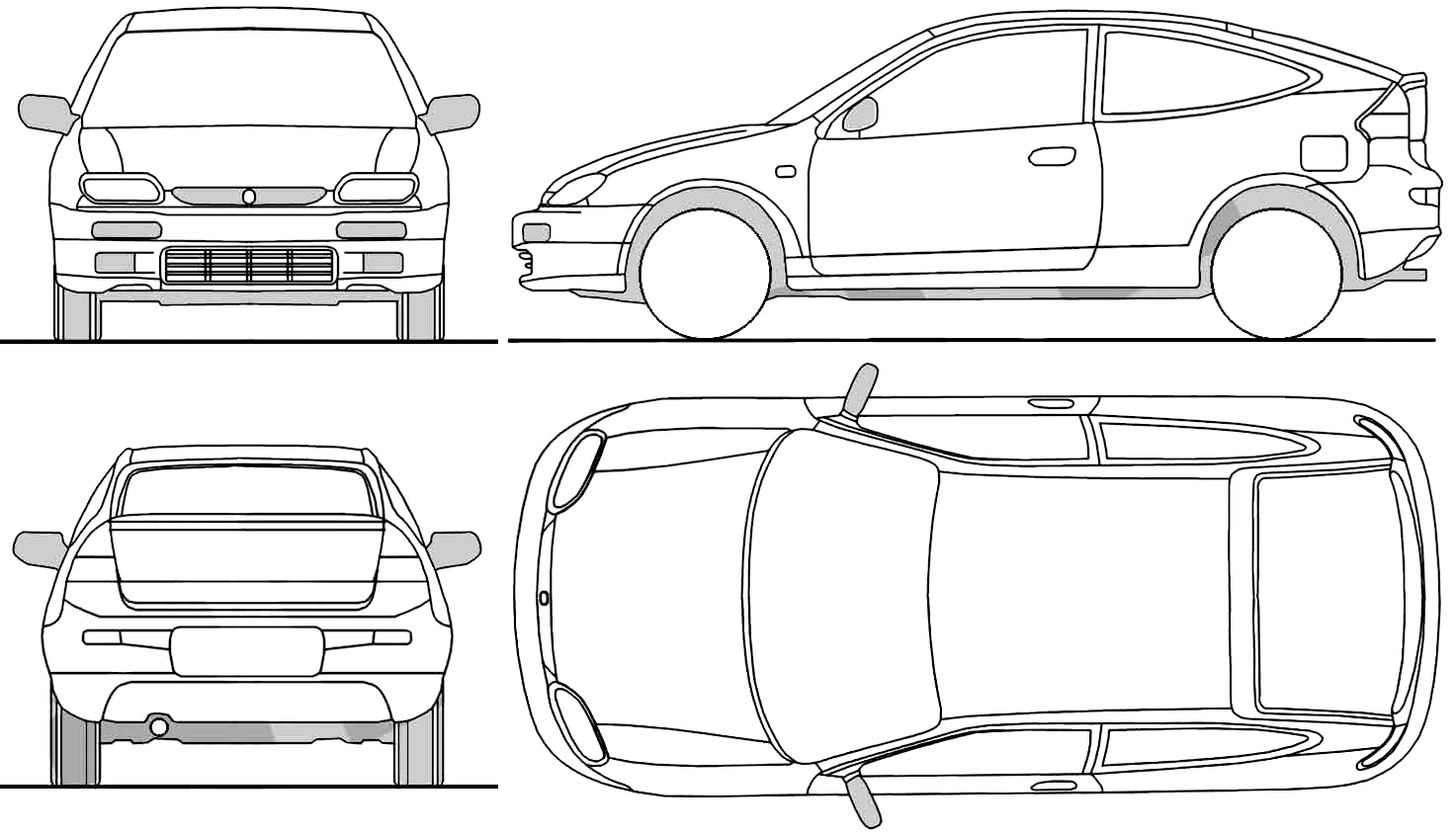 Mazda 323f Blueprint