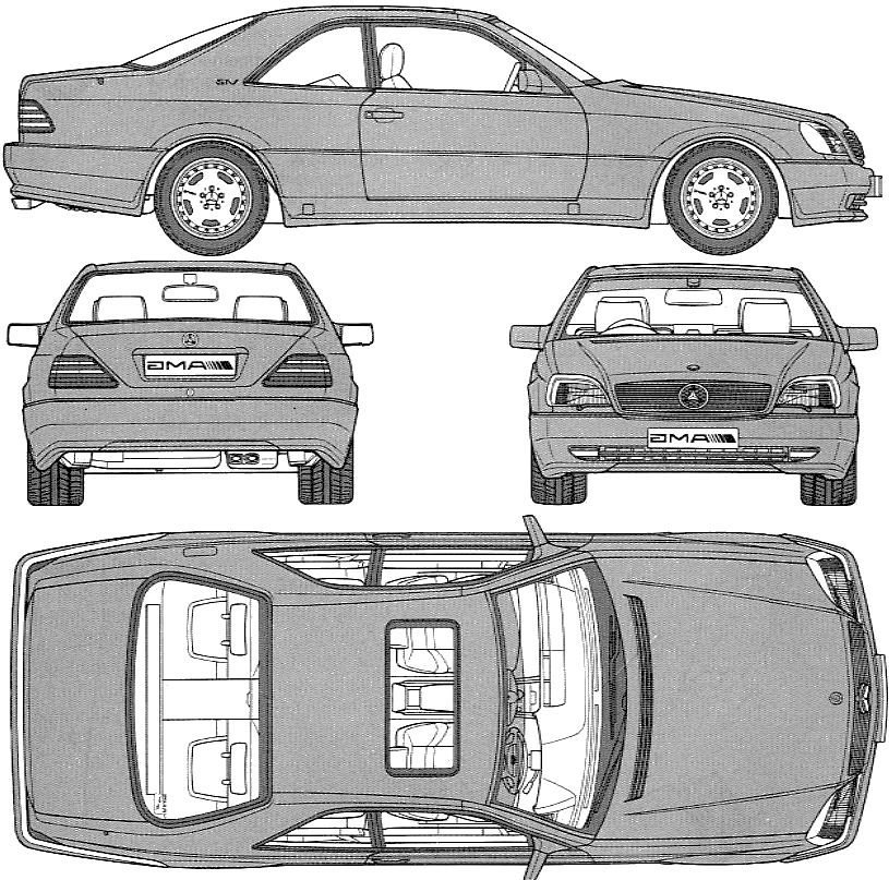 Схема кузова w124