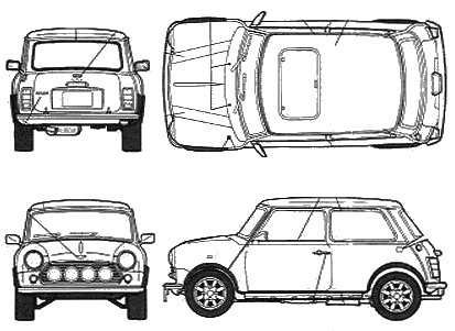 1968 Mini Cooper Old Italian Job Stella Bridger Model Hatchback