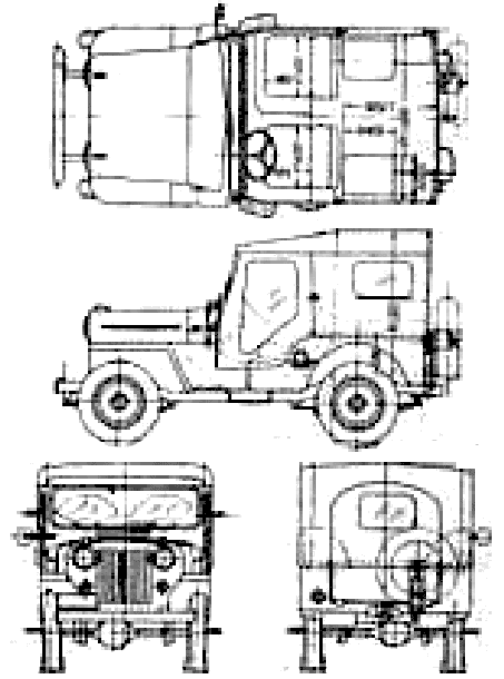 mitsubishi jeep cj3b