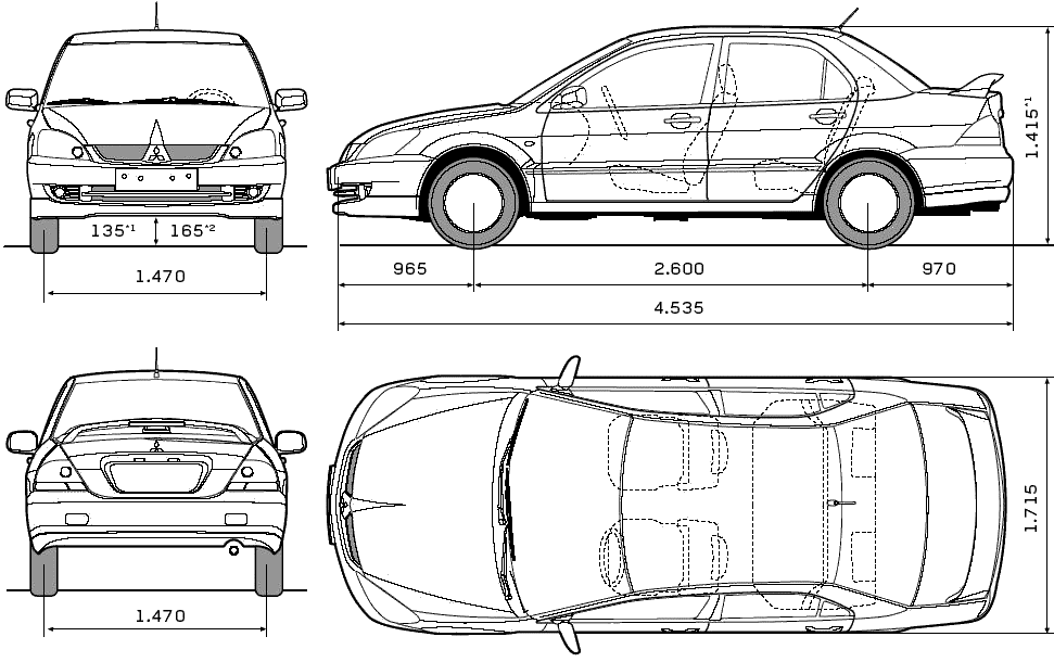Длина мицубиси. Mitsubishi Lancer Evolution IX 2007 чертеж. Mitsubishi Lancer IX Blueprint. Mitsubishi Lancer габариты. Габариты Митсубиси Лансер 7.