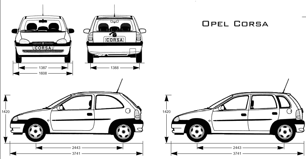 Opel corsa размеры. Opel Corsa 2001 габариты. Опель Корса 2001 габариты. Opel Corsa 2003 габариты. Габариты Опель Корса ц.