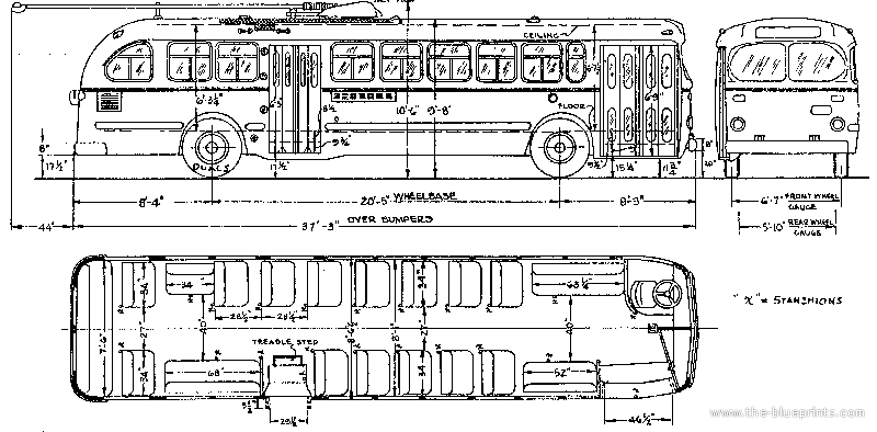 Other ACF Trolley Coach Type T-46LA Transit Lines blueprints