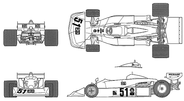 Other Kojima KE007 F1 templates views. car blueprints. 