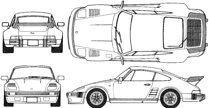 Porsche 930 Blueprint