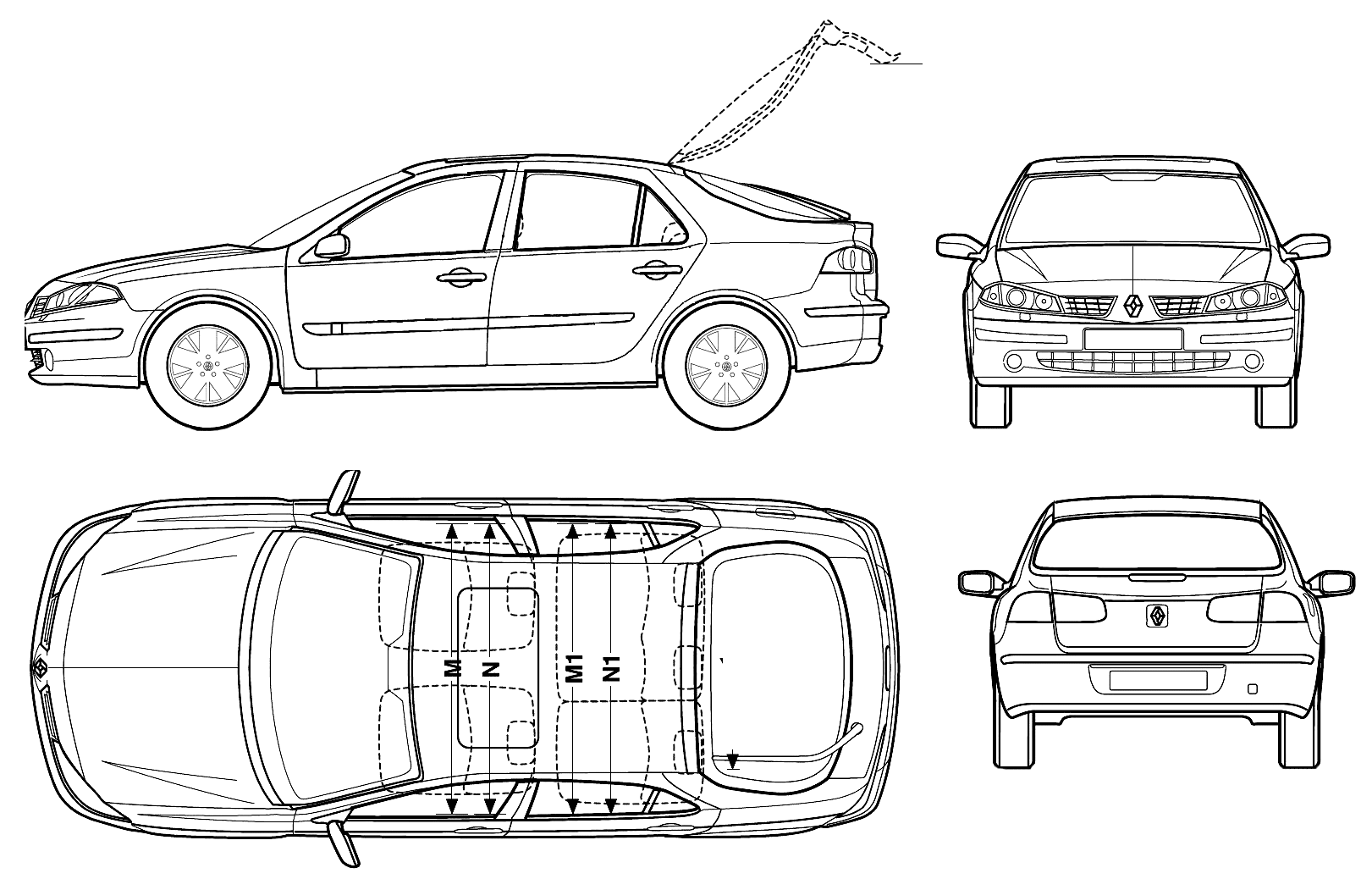 Чертежи рено. Renault Laguna 2 габариты. Габариты Рено Лагуна 3 хэтчбек. Габариты Рено Лагуна 2 универсал. Рено Лагуна 2006 габариты.