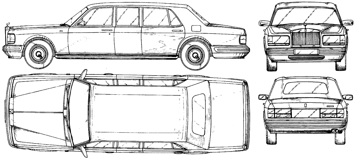 Rolls-Royce Corniche blueprints