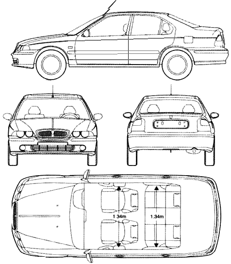 Rover 400 blueprints