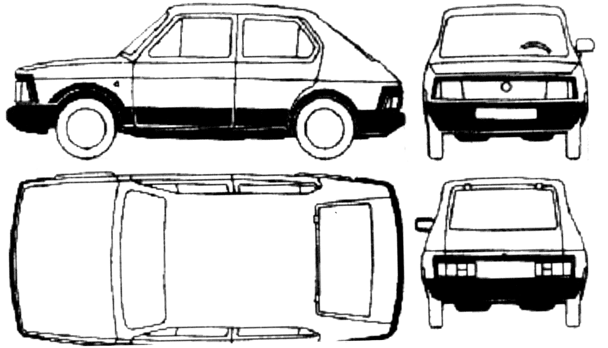 Seat Fura 5-door blueprints