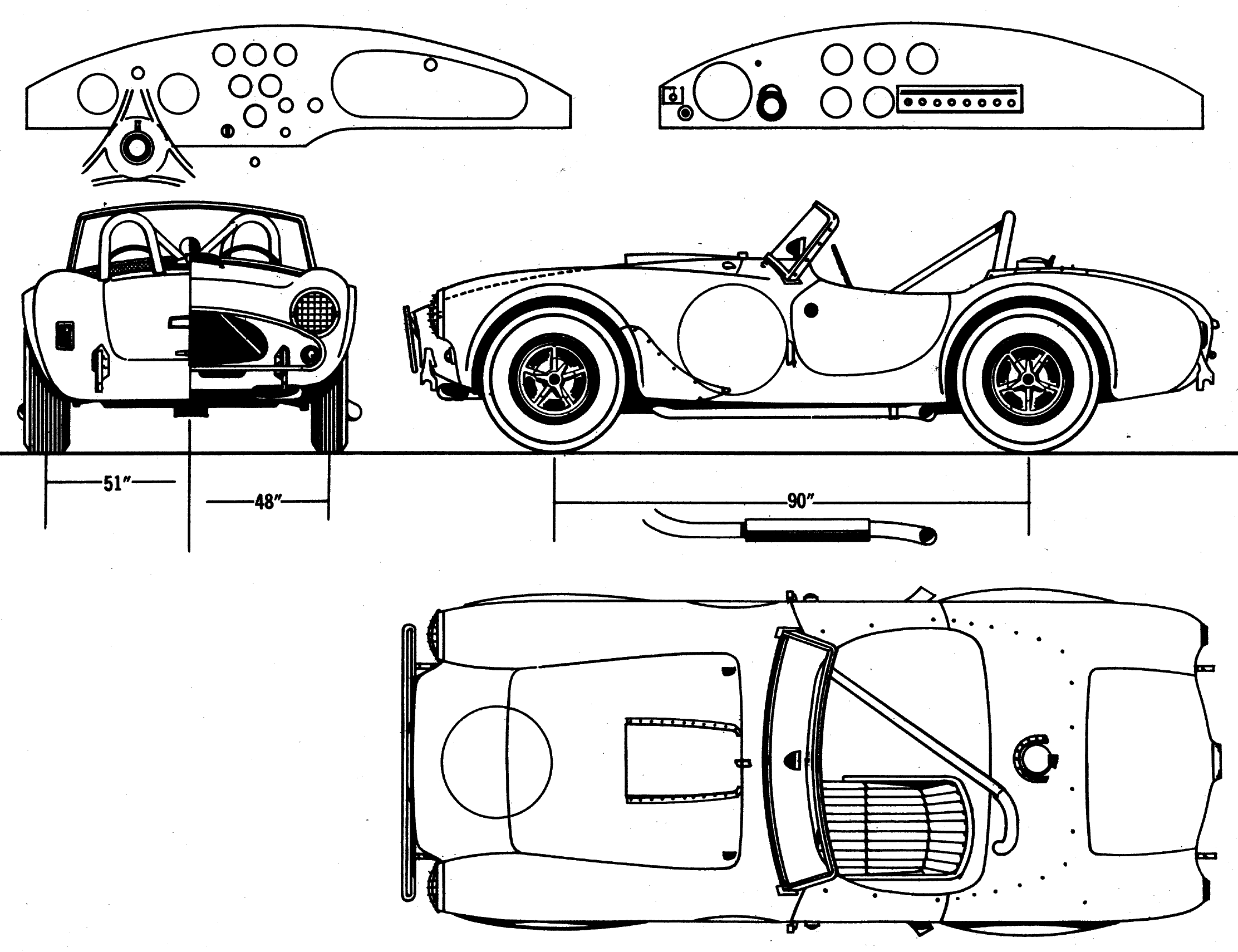 Shelby Cobra 289 blueprints