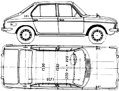 Subaru FF-1/1000 blueprints