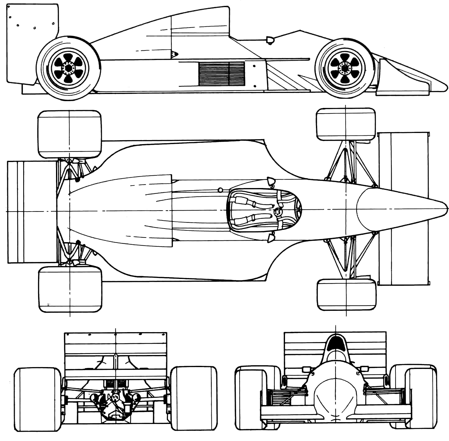 Tyrrell blueprints. car blueprints. 