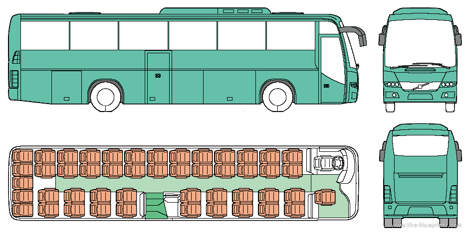 Расположение мест в автобусе маз