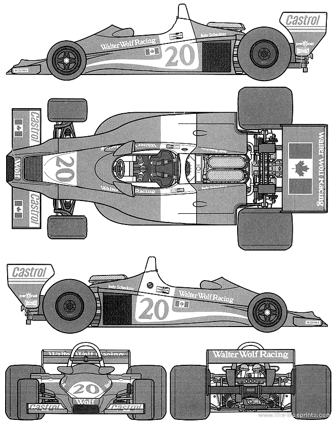 Wolf WR1 F1 GP blueprints