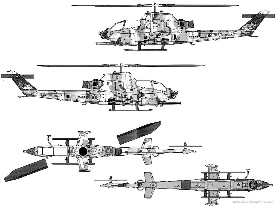 Cobra Helicopter Drawing