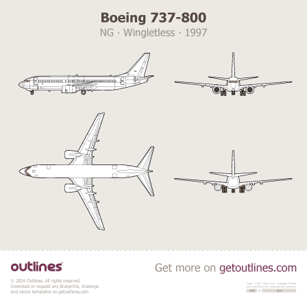 Boeing 737 blueprint