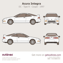 1997 Acura Integra Type R ∙ DC ∙ DC2 Coupe blueprint
