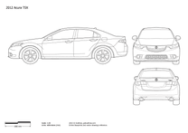 2008 Acura TSX Sedan blueprint