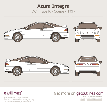Acura Integra blueprint