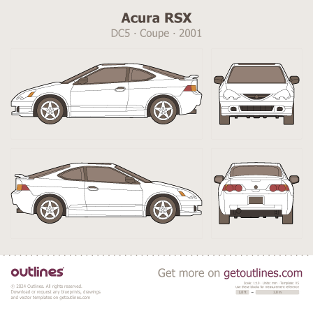Acura RSX blueprint
