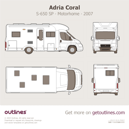 Adria Coral blueprint