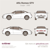 1995 Alfa Romeo GTV Coupe blueprint