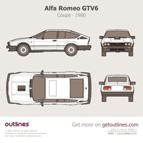 1980 Alfa Romeo GTV6 2.5 Coupe blueprint