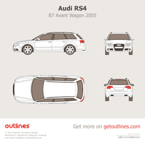 Audi RS4 blueprint