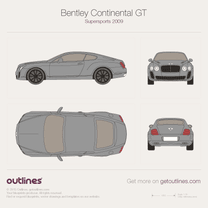 2003 Bentley Continental GT Supersports Coupe blueprint
