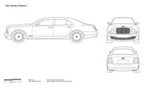 2010 Bentley Mulsanne Limousine blueprint