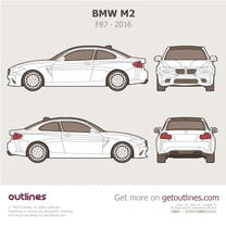 2015 BMW M2 F87 Coupe blueprint