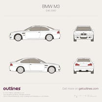 2000 BMW M3 E46 Coupe blueprint
