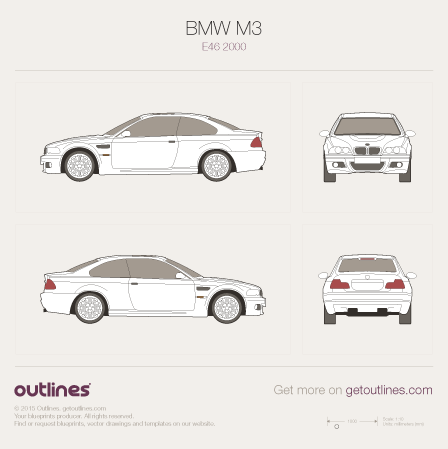 BMW M3 blueprint