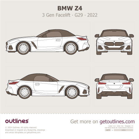 BMW Z4 blueprint