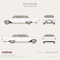 1959 Buick Electra Mk I 4-door Hardtop Sedan blueprint