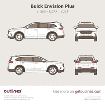 2021 Buick Envision Plus 2 Gen ∙ E2XX SUV blueprint