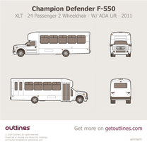 2011 Champion Defender F550 Bus blueprint