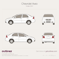Chevrolet Aveo blueprint