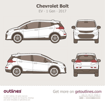 2017 Chevrolet Bolt EV 5-door Hatchback blueprint