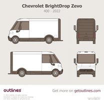 2022 Chevrolet BrightDrop Zevo 400 Van blueprint