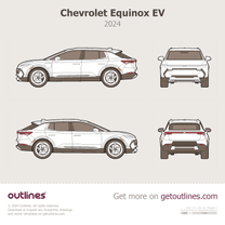 2024 Chevrolet Equinox EV SUV blueprint