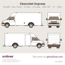 2003 Chevrolet Express 4500 Box Truck ∙ Facelift '03 14' Box ∙ Hi-Cube ∙ WB 159
