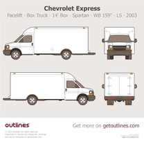 2003 GMC Savana 3500 Box Truck ∙ Facelift '03 14' Box ∙ Spartan ∙ WB 159