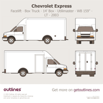 2003 GMC Savana 3500 Box Truck ∙ Facelift '03 14' Box ∙ Utilimaster ∙ WB 159