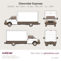 2003 GMC Savana 3500 Box Truck ∙ Facelift '03 14' Box ∙ WB 159