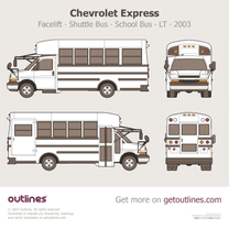 2007 Trans Tech SST [Legacy] School Bus ∙ Shuttle ∙ Express ∙ Savana G3500 ∙ G4500 ∙ Type A ∙ CST Bus blueprint