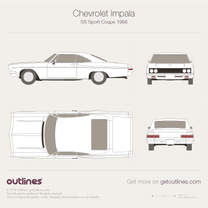 1964 Chevrolet Impala SS IV Hardtop Coupe blueprint