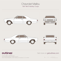 1967 Chevrolet Malibu Mk II Hardtop Coupe blueprint