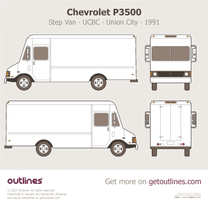 1991 Chevrolet P3500 Step Van ∙ UCBC ∙ Union City Van blueprint